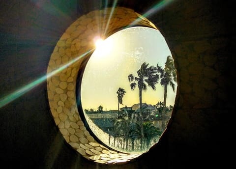 Sunrise view from the master shower. Not a bad way to start the day!