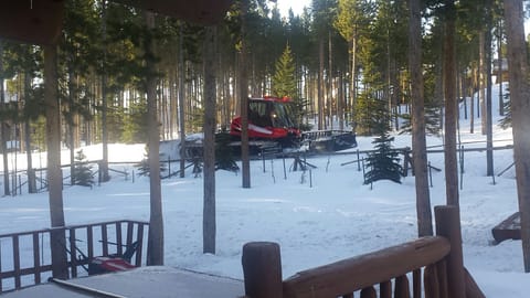Breck Ski Resort Snowcat Grooming Private Ski Run.
Photo taken from our Deck.