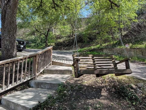 Tree swing on property