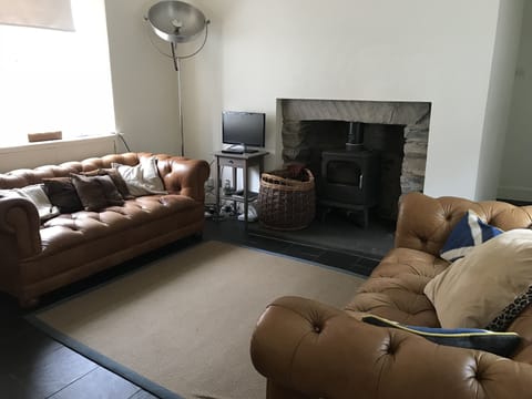 Sitting room wood burner.