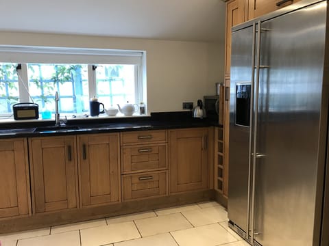 Fully equipped luxury kitchen.