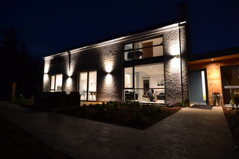 Number 1 Barn Lane at night