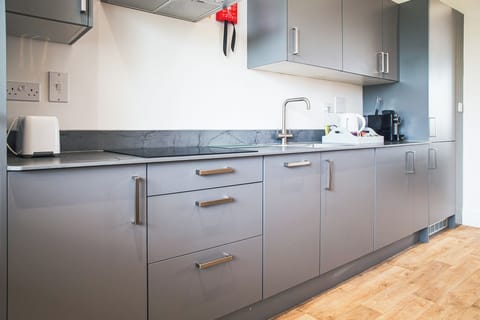 Apartment, 2 Bedrooms | Private kitchen | Coffee/tea maker, electric kettle, eco-friendly cleaning products