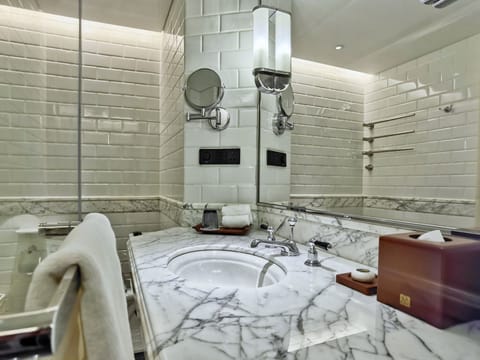 Bathroom | Separate tub and shower, rainfall showerhead, hair dryer, bathrobes