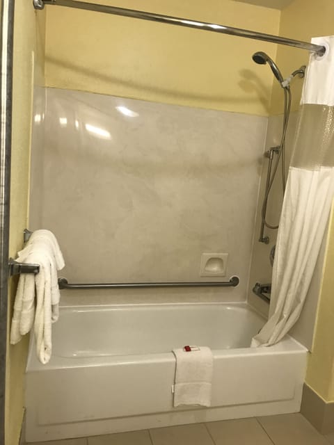 Standard Room, 1 King Bed, Accessible | Bathroom shower