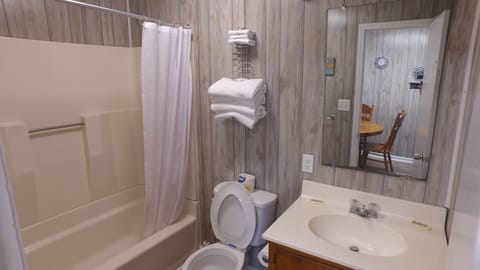 Family Cottage, Multiple Beds (Star Fish 4) | Bathroom | Free toiletries, towels
