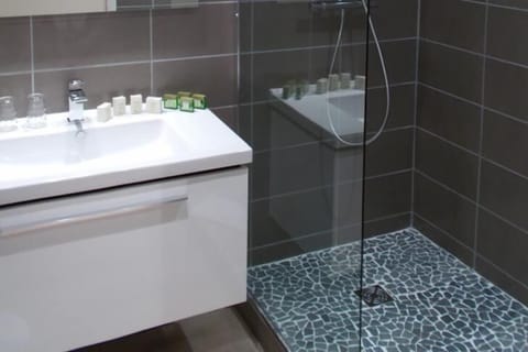 Free toiletries, hair dryer, towels