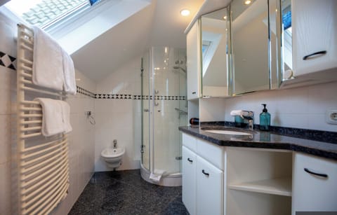 Apartment, 1 Bedroom, Non Smoking, Kitchen | Bathroom | Shower, free toiletries, hair dryer, bathrobes