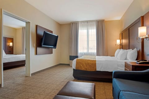 Suite, Multiple Beds, Accessible, Non Smoking | Premium bedding, in-room safe, desk, iron/ironing board