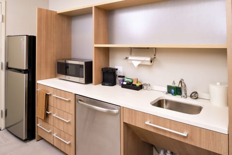 Studio, 2 Queen Beds, Accessible, Bathtub (Mobility & Hearing) | Private kitchen | Full-size fridge, microwave, dishwasher, coffee/tea maker