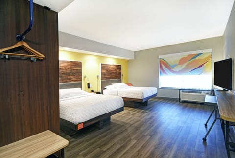 Room, 2 Queen Beds, Accessible (Roll-in Shower) | In-room safe, soundproofing, free WiFi, bed sheets