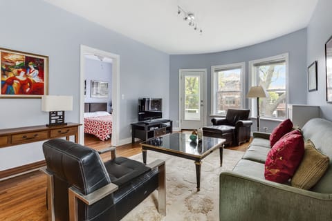 Living Room with a view, and balcony door