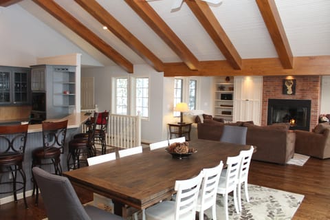 View from dining area to living area.