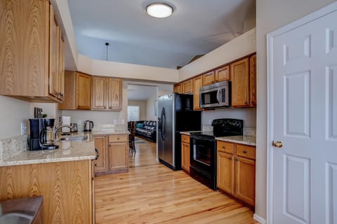 Kitchen
Ample cabinets, pantry, full of whatever you might need. See notes.