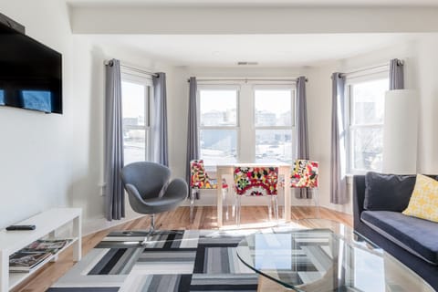 Downton Annie apartment #three is on the second floor of four apartment building.