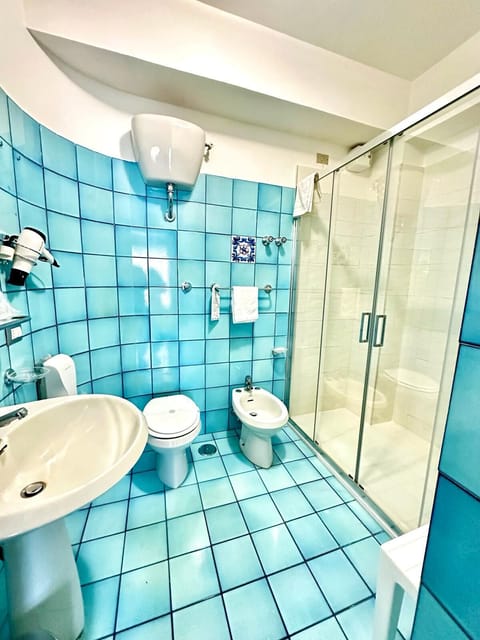 Double or Twin Room, Balcony, Sea View | Bathroom | Combined shower/tub, free toiletries, hair dryer, bidet