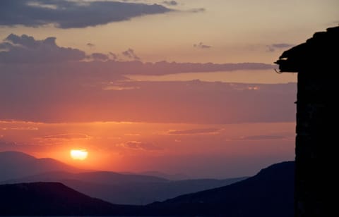 Sunset from the villa