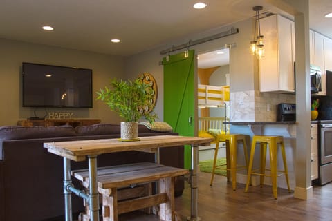 Open Floor Plan with Great Room and 60' Flat Screen TV