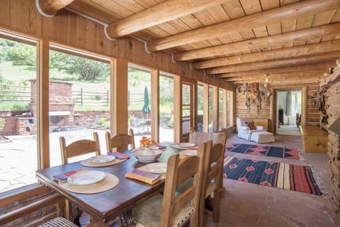 Patio views in dining room