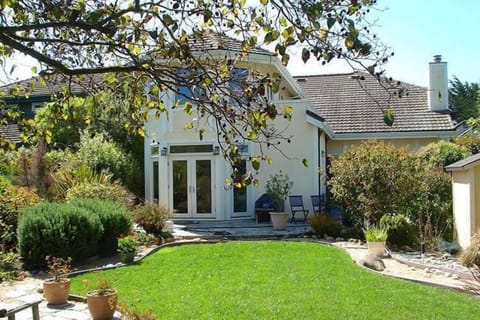 Backyard view of house