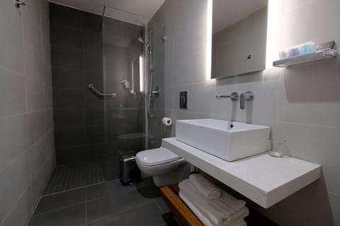 Superior Double Room, Garden View | Bathroom | Shower, free toiletries, hair dryer, towels