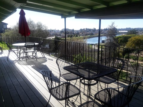 Enjoy a BBQ on our 35 ft. long deck.