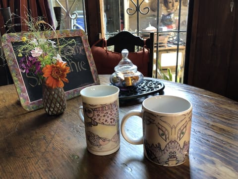 coffee at the Bolinas Cottage