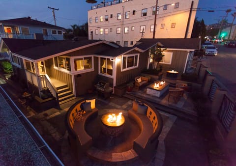 Aerial view of 150 Cress and fire pit