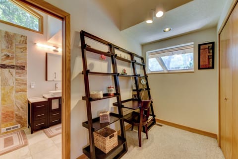 Master bedroom walk in closet