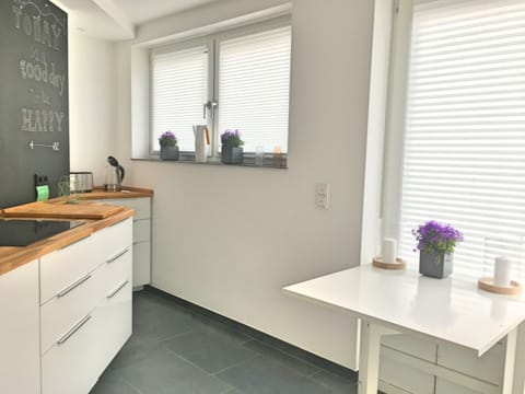 City Apartment, 2 Bedrooms, Kitchen | Private kitchen | Fridge, microwave, oven, stovetop