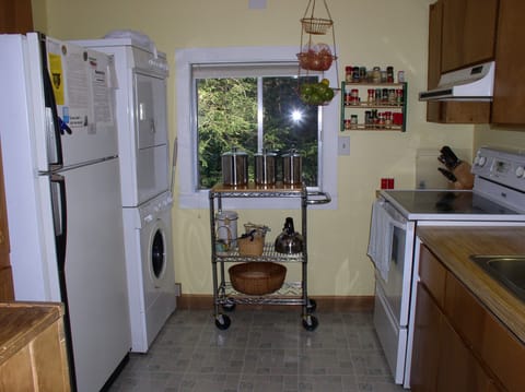 Well equipped kitchen had all your basic cooking & baking needs; just add food!
