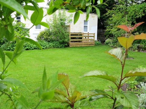 View of garden overlooking deck area