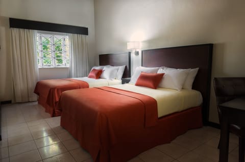 Premium Room, 2 Queen Beds, Refrigerator | Blackout drapes, free WiFi, bed sheets, wheelchair access