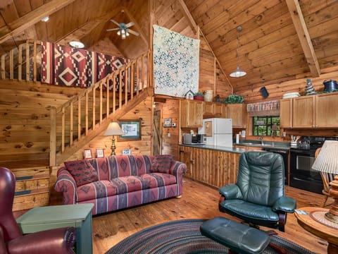 living room & kitchen