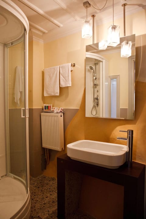 XXXXXStandard Double Room Single Use | Bathroom | Designer toiletries, hair dryer, bathrobes, slippers