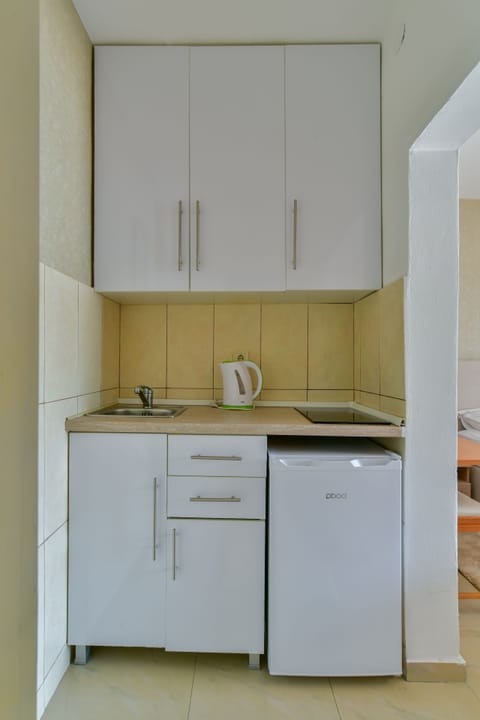 Studio Suite, Terrace, Sea View | Private kitchen | Fridge, stovetop, coffee/tea maker, electric kettle