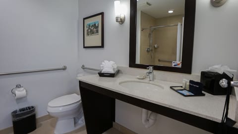 Room, 2 Queen Beds, Non Smoking | Bathroom | Shower, rainfall showerhead, designer toiletries, hair dryer