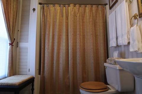 Deluxe Room, 1 King Bed, Ensuite (2nd Floor) | Bathroom | Free toiletries, hair dryer, towels