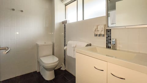 Deluxe King Room | Bathroom | Shower, free toiletries, hair dryer, towels