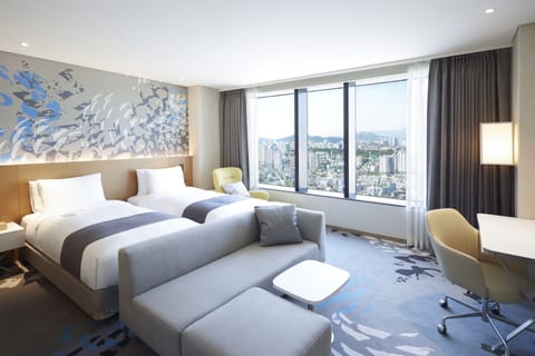 Junior Suite, 2 Twin Beds | Premium bedding, down comforters, in-room safe, individually decorated