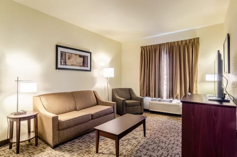 Suite, 1 King Bed, Non Smoking (Extended Stay) | Living area | Flat-screen TV