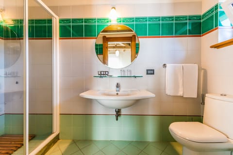 Deluxe Double Room | Bathroom | Shower, hair dryer, bidet, towels