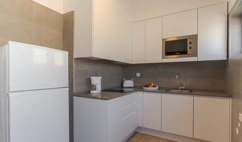 Villa, 2 Bedrooms | Private kitchen | Fridge, microwave, stovetop