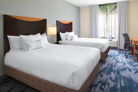 Room, 2 Queen Beds | Premium bedding, down comforters, desk, blackout drapes