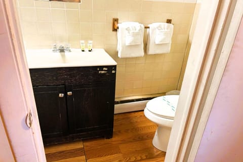 Room, 2 Queen Beds | Bathroom | Free toiletries, towels, soap, toilet paper