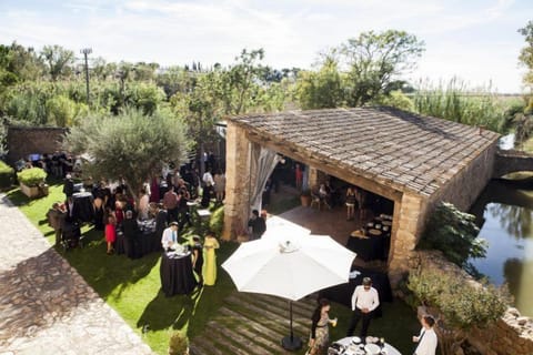 Outdoor wedding area