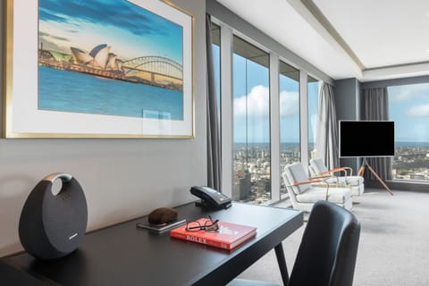 3 Bedroom Sydney Penthouse | Living area | Flat-screen TV, iPad, DVD player, iPod dock