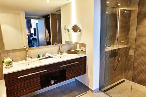 Suite | Bathroom | Free toiletries, hair dryer, towels, soap