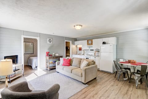 Flat-screen TV, DVD player