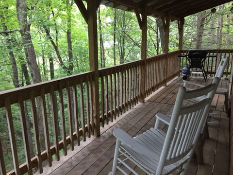 Gorgeous views of the mountainous area while you relax & BBQ on our back deck.